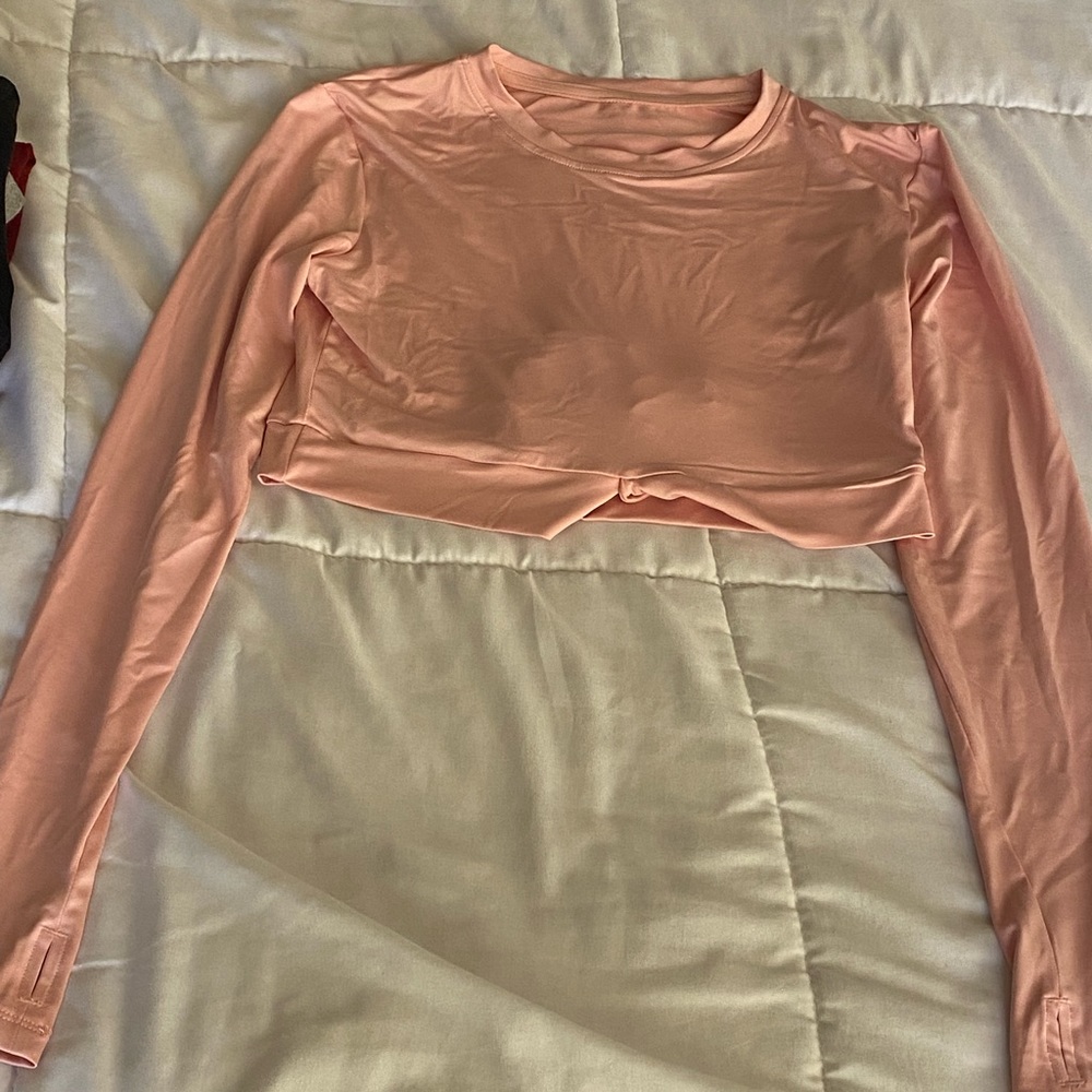 Pink workout top